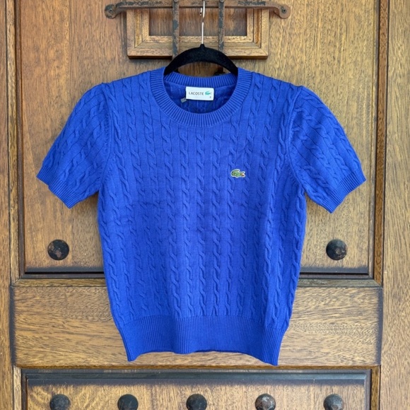 Lacoste Royal Blue Knit Sweaters Size S, M, L - Picture 1 of 6
